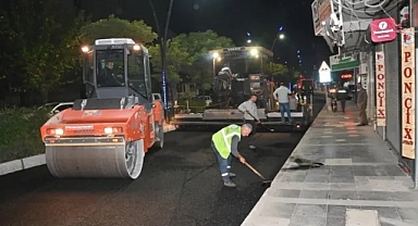 Manisa'da Şehir Merkezine Asfalt, İlçelere Taş döşeniyor