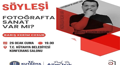 Sanatçı Barış Kerim Cesur 25-28 Ocak Tarihleri Arasında Kütahya’da Olacak