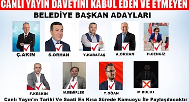 Turgutlu'da Canlı Yayın teklifini kabul eden ve etmeyen adaylar!..