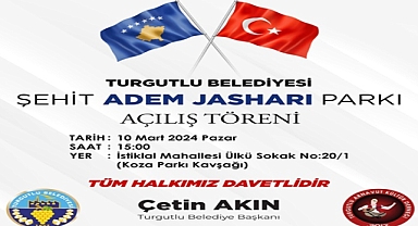 Şehit Adem Jashari Parkı açılışı 10 Mart’ta Açılıyor
