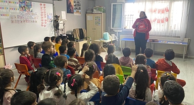 Turgutlu Şehit Sevda Güngör Anaokulu'nda Afete Hazırlık Eğitimi