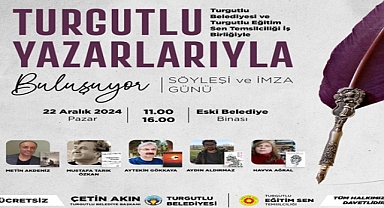 Turgutlu Belediyesi Turgutlulu Yazarları Ağırlayacak